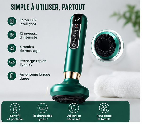 BIMO Massage 6-en-1 — Votre moment de détente, à la maison.